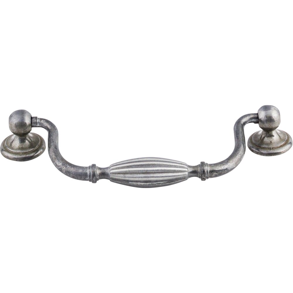 Top Knobs Tuscany 5 1/16" Centers Drop Pull in Pewter Light