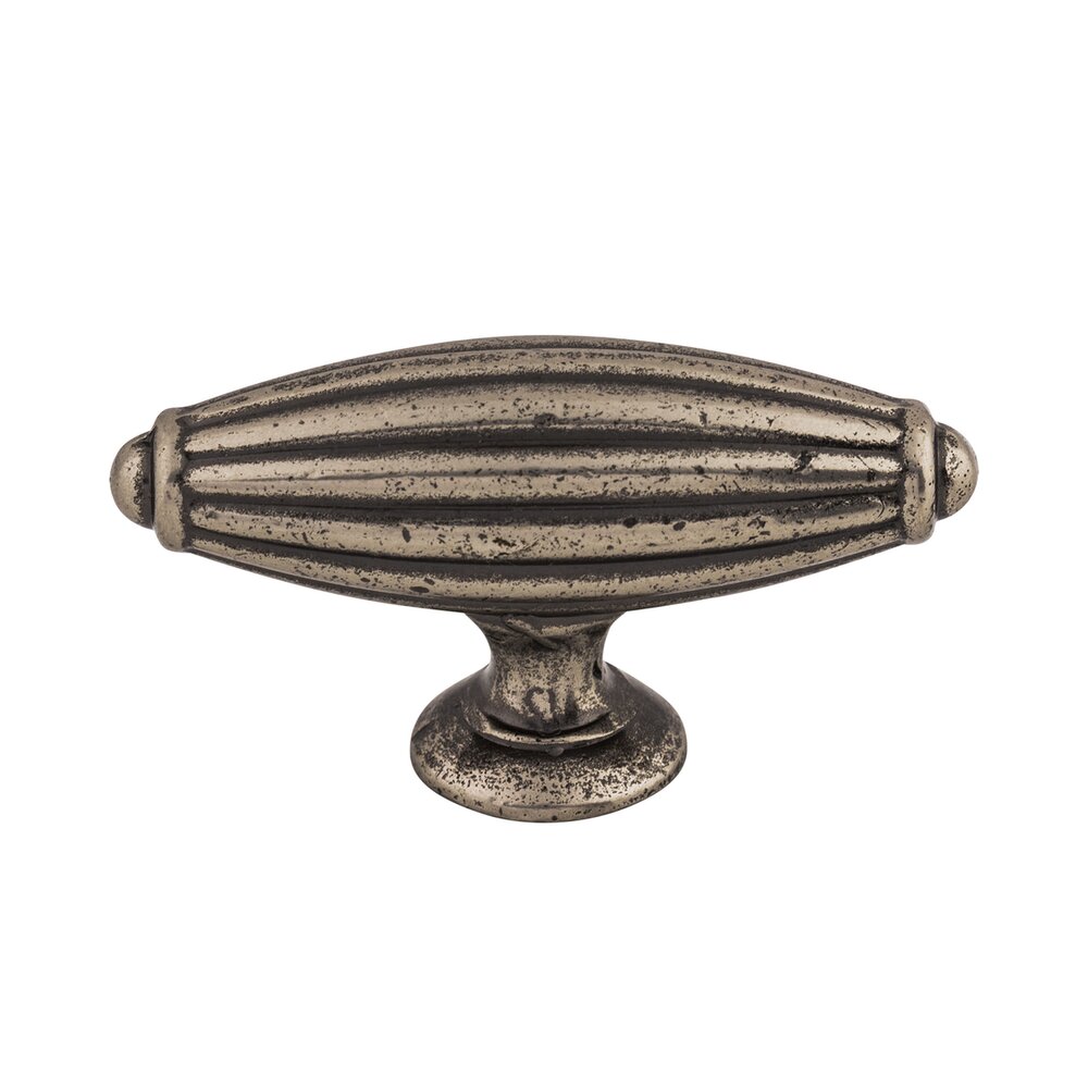 Top Knobs Tuscany 2 7/8" Long Bar Knob in Pewter Antique