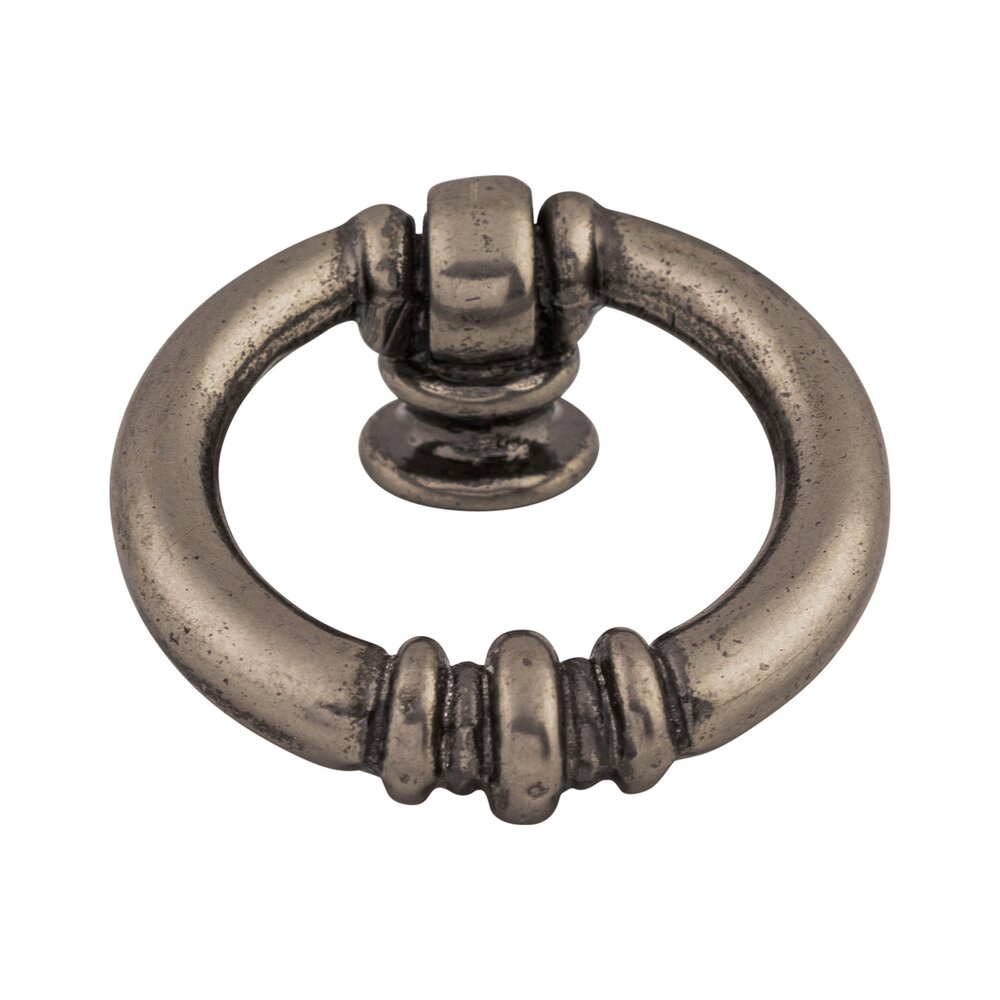 Top Knobs Newton Ring 1 1/2" Ring Pull in Pewter Antique
