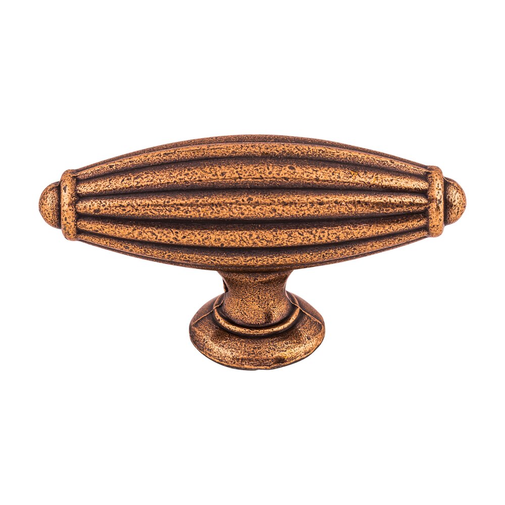 Top Knobs Tuscany 2 7/8" Long Bar Knob in Old English Copper