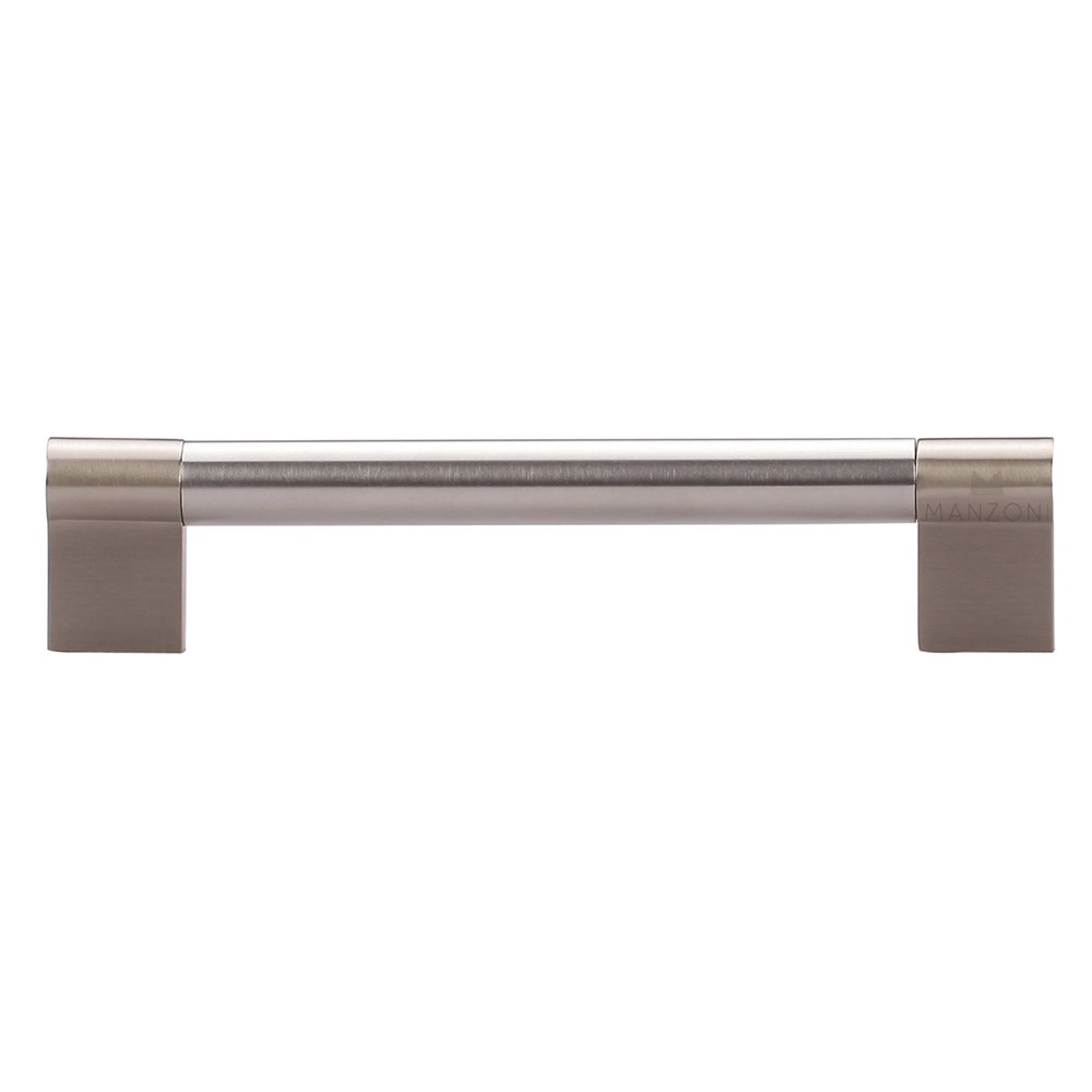 Manzoni Hardware 6 5/16" Centers Euro Bar Pull in Satin Stainless