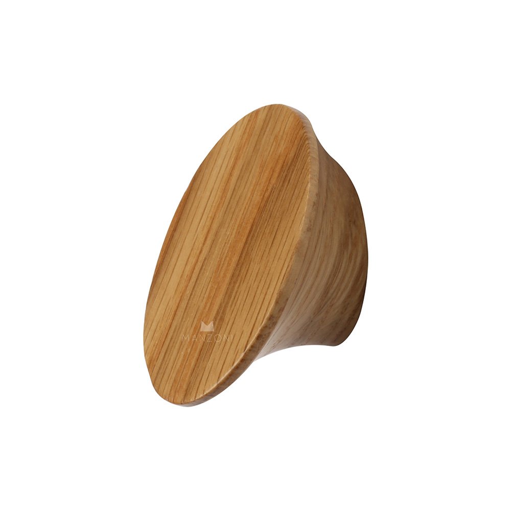 Manzoni Hardware 5/8" Centers Designer Wood Finger Pull in Oak