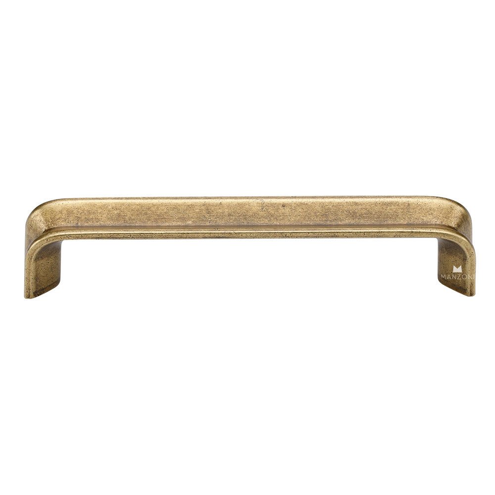 Manzoni Hardware 5 1/16" Centers Fold Cabinet Pull in Antique Florence