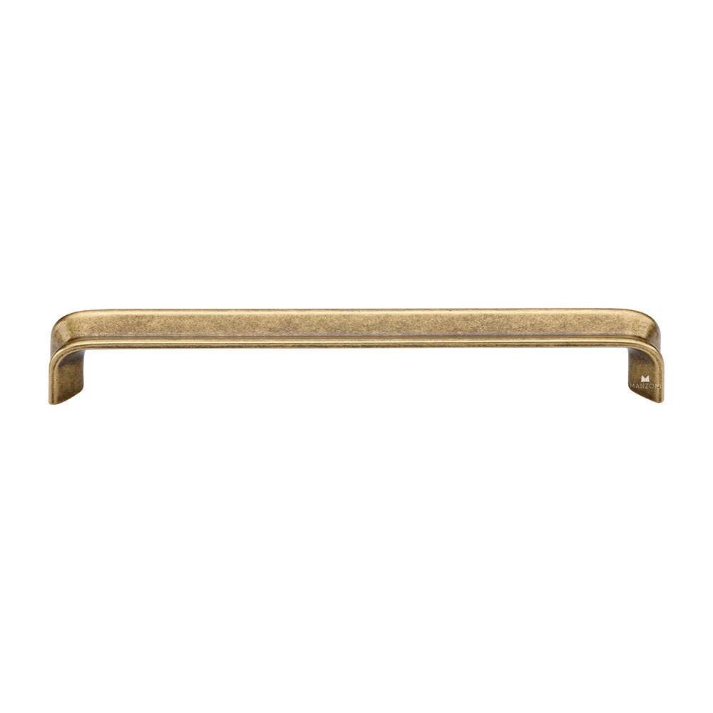 Manzoni Hardware 7 9/16" Centers Fold Cabinet Pull in Antique Florence
