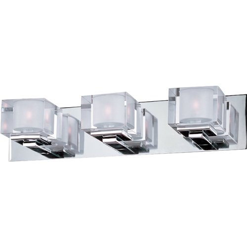 Maxim Lighting 21 1/2" 3-Light Bath Vanity in Polished Chrome with Clear Glass