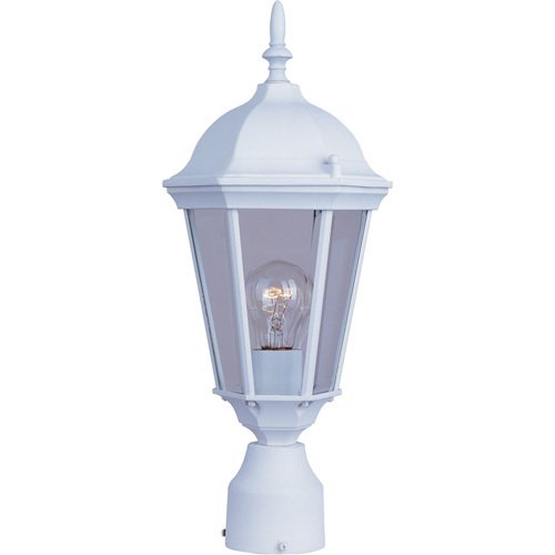 Maxim Lighting 8" Cast 1-Light Outdoor Pole/Post Lantern in White