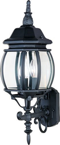 Maxim Lighting 8" 3-Light Outdoor Wall Lantern in Black