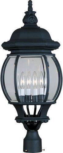 Maxim Lighting 11" 4-Light Outdoor Pole/Post Lantern in Black