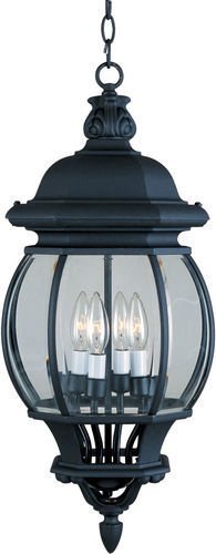 Maxim Lighting 11" 4-Light Outdoor Hanging Lantern in Black