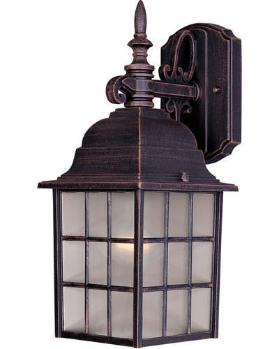 Maxim Lighting 6" 1-Light Outdoor Wall Lantern in Rust Patina