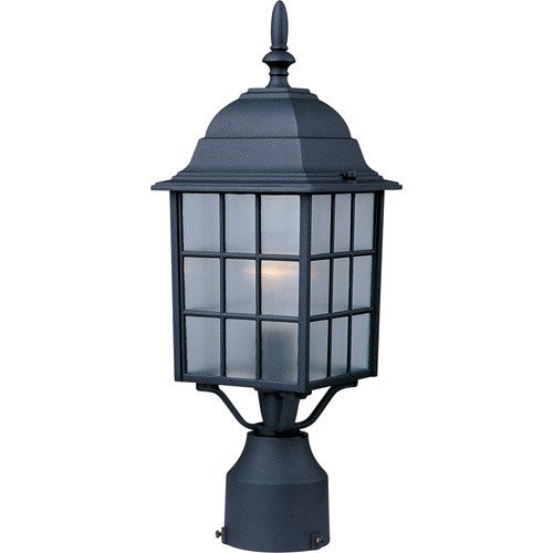 Maxim Lighting 6" 1-Light Outdoor Pole/Post Lantern in Black