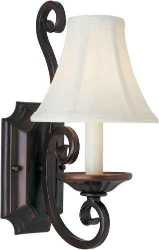 Maxim Lighting 7" 1-Light Wall Sconce in Shades with Oil Rubbed Bronze