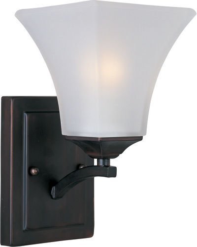 Maxim Lighting 5 1/2" 1-Light Wall Sconce in Oil Rubbed Bronze with Frosted Glass
