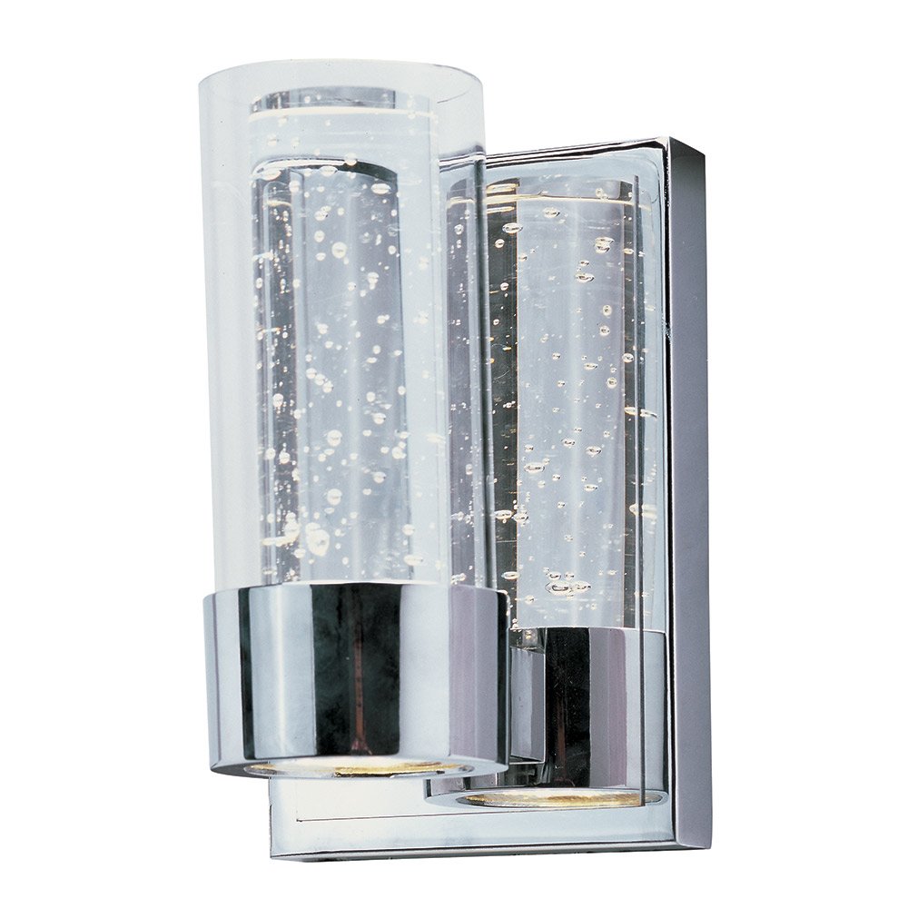 Maxim Lighting LED Vanity in Polished Chrome with Clear Glass