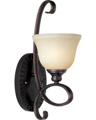 Maxim Lighting 6 1/2" 1-Light Wall Sconce in Oil Rubbed Bronze with Wilshire Glass
