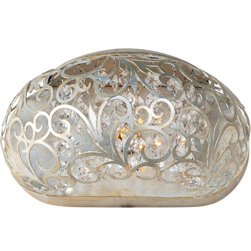 Maxim Lighting 9 1/2" 1-Light Sconce in Golden Silver with Beveled Crystal