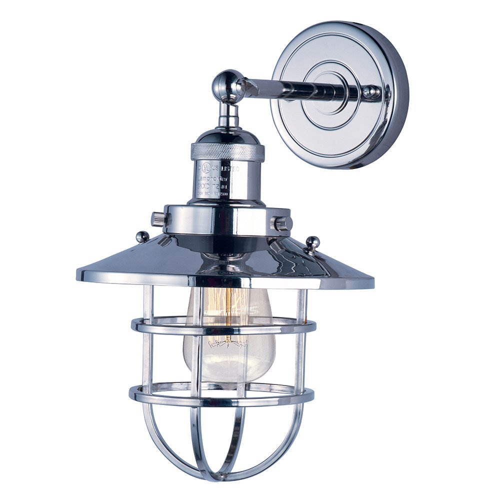 Maxim Lighting Wall Sconce in Polished Nickel