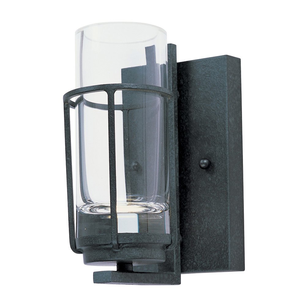 Maxim Lighting Single Light LED Wall Sconce in Anthracite with Clear Glass