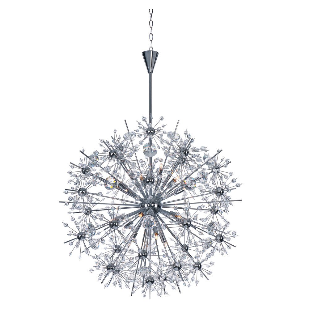 Maxim Lighting 18 Light Chandelier in Polished Chrome with Beveled Crystal Glass