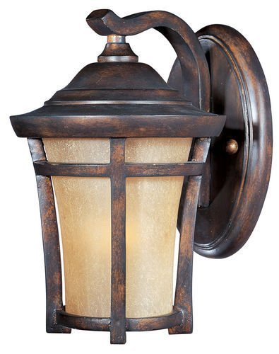 Maxim Lighting 6 1/2" 1-Light Outdoor Wall Lantern in Copper Oxide with Golden Frost Glass