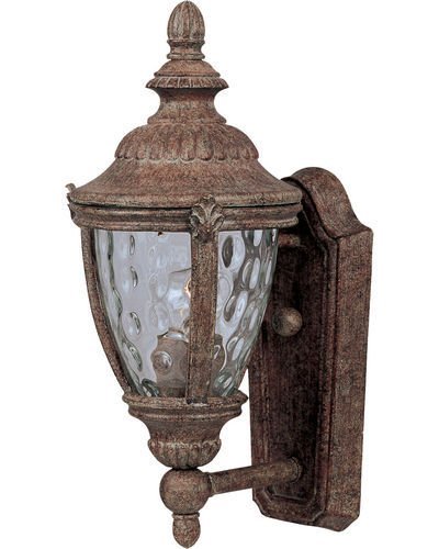 Maxim Lighting 7" 1-Light Outdoor Wall Lantern in Earth Tone with Water Glass