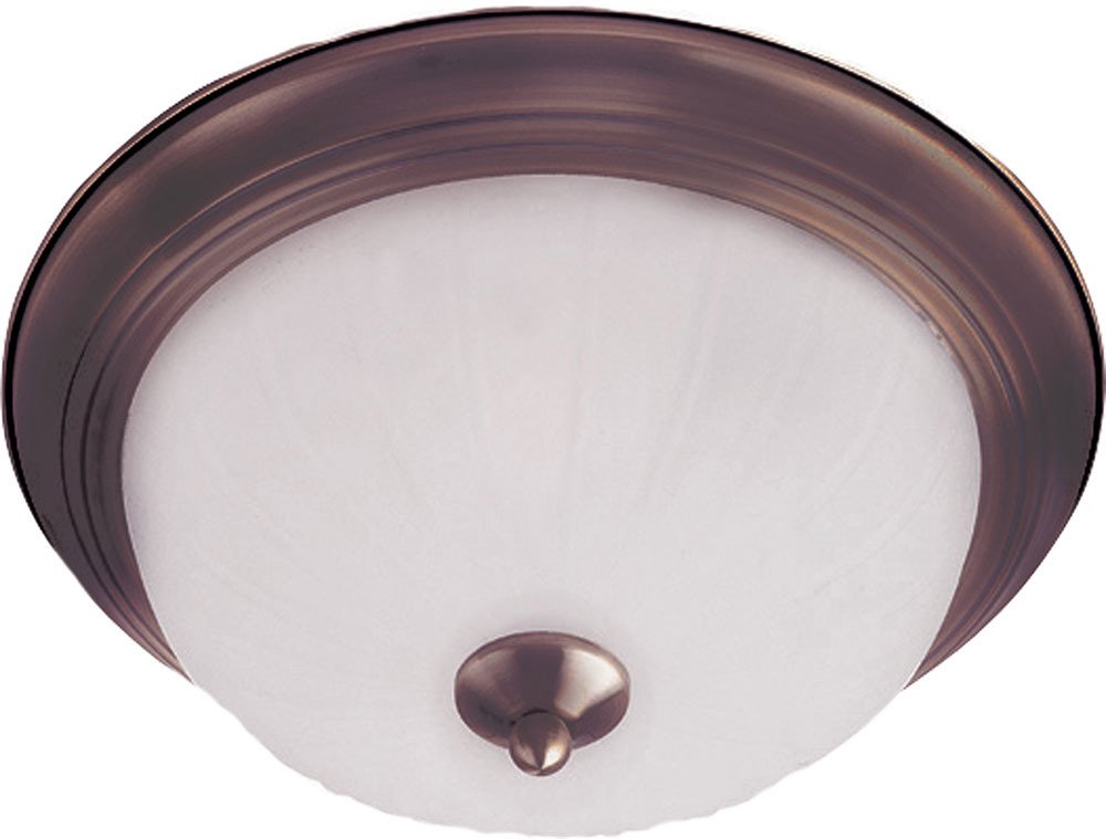 Maxim Lighting Essentials 1-Light Flush Mount in Oil Rubbed Bronze