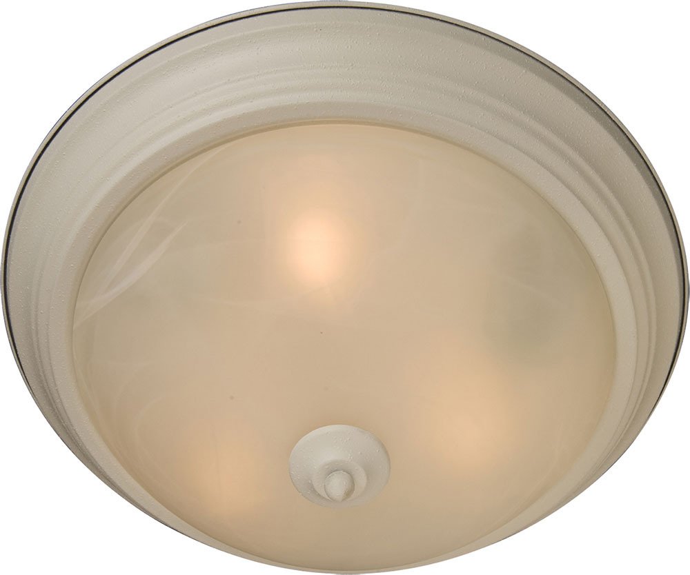 Maxim Lighting Essentials 1-Light Flush Mount in Textured White