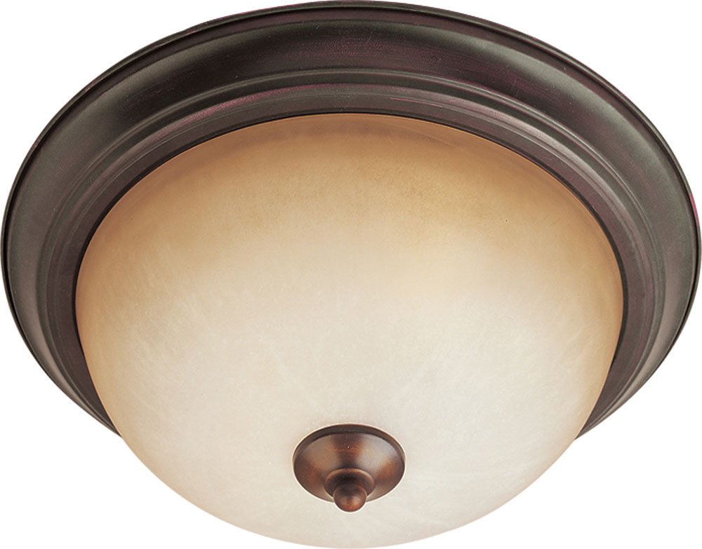 Maxim Lighting Essentials 2-Light Flush Mount in Oil Rubbed Bronze