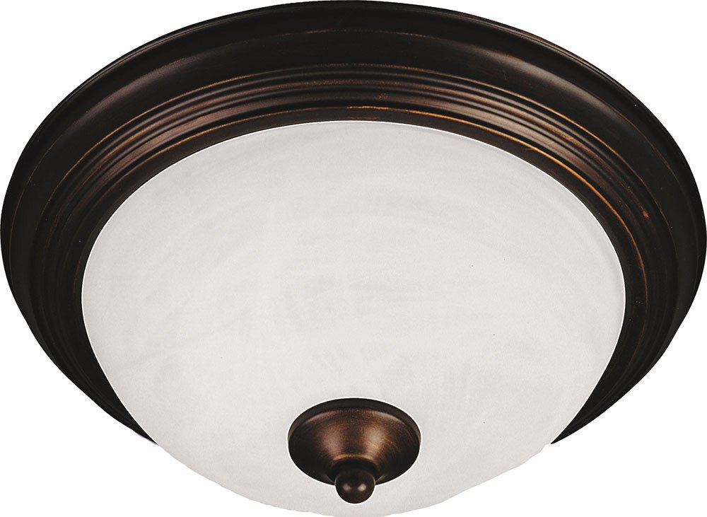 Maxim Lighting Essentials 3-Light Flush Mount in Oil Rubbed Bronze