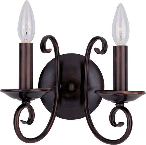Maxim Lighting 10" 2-Light Wall Sconce in Oil Rubbed Bronze