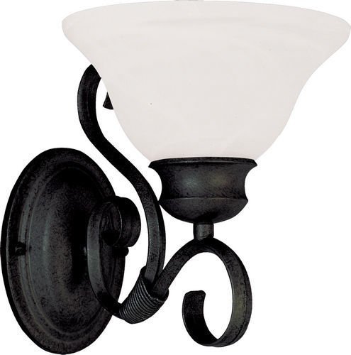 Maxim Lighting 7 1/2" 1-Light Wall Sconce in Kentucky Bronze with Marble Glass