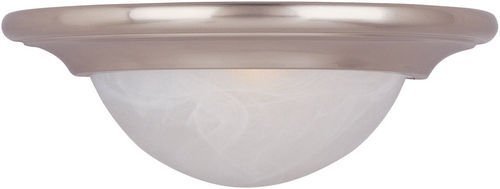 Maxim Lighting 13" 1-Light Wall Sconce in Satin Nickel with Marble Glass