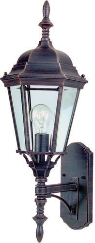 Maxim Lighting 9 1/2" Energy Star 1-Light Outdoor Wall Lantern in Rust Patina