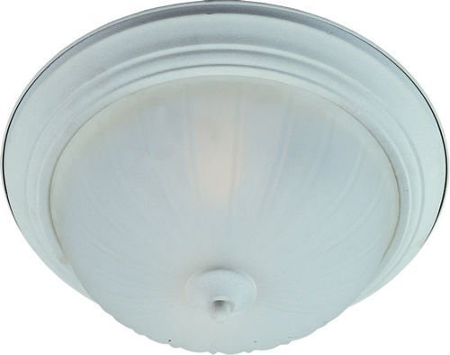 Maxim Lighting 13 1/2" 2-Light in Textured White with Frosted Glass