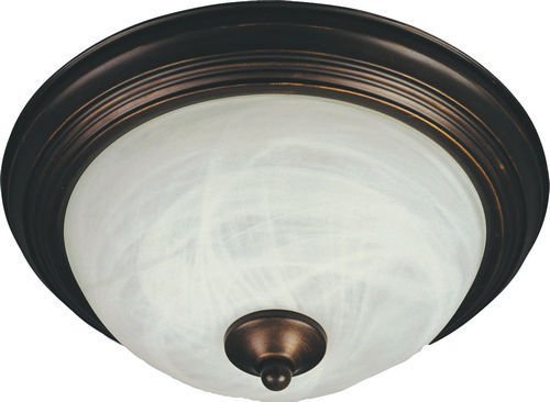 Maxim Lighting 15 1/2" 3-Light in Oil Rubbed Bronze with Marble Glass