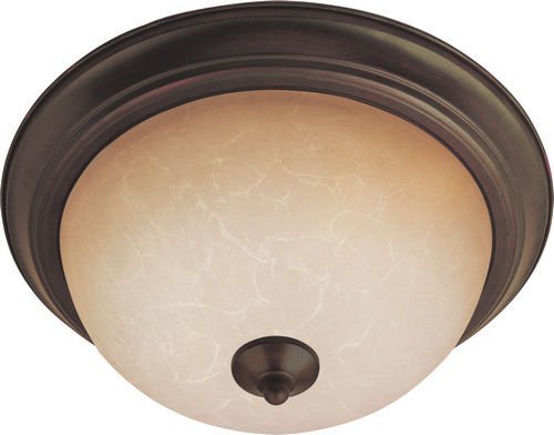 Maxim Lighting 15 1/2" 3-Light in Oil Rubbed Bronze with Wilshire Glass
