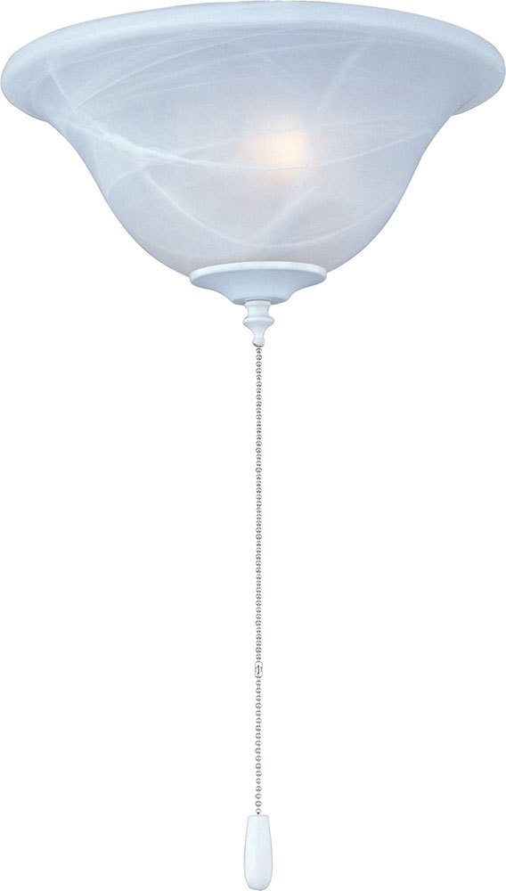 Maxim Lighting 2-Light Ceiling Fan Light Kit with Wattage Limiter in Matte White