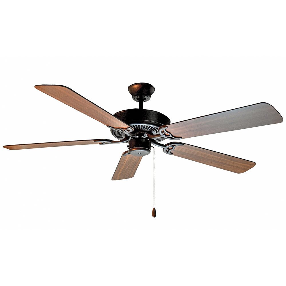 Maxim Lighting 52" Ceiling Fan in Oil Rubbed Bronze with Walnut/Pecan Blades