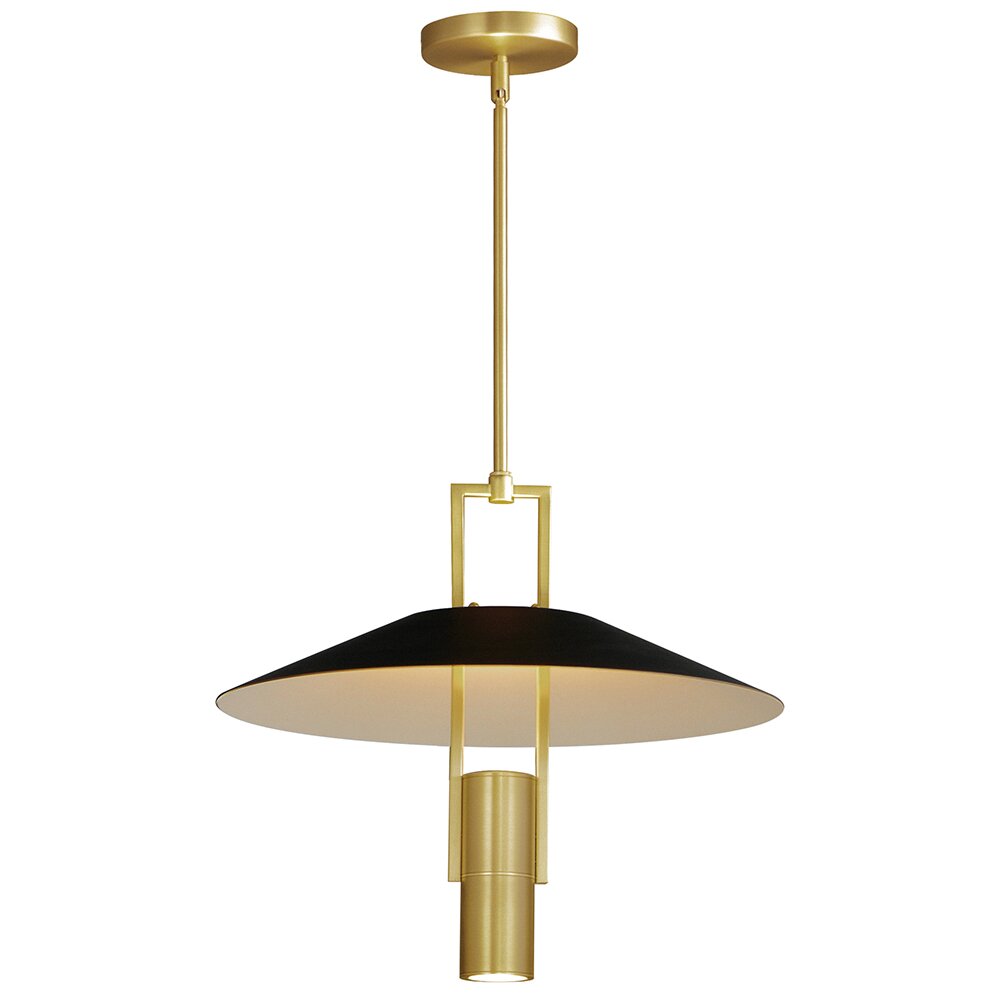 Maxim Lighting 2-Light LED Pendant in Satin Brass & Black