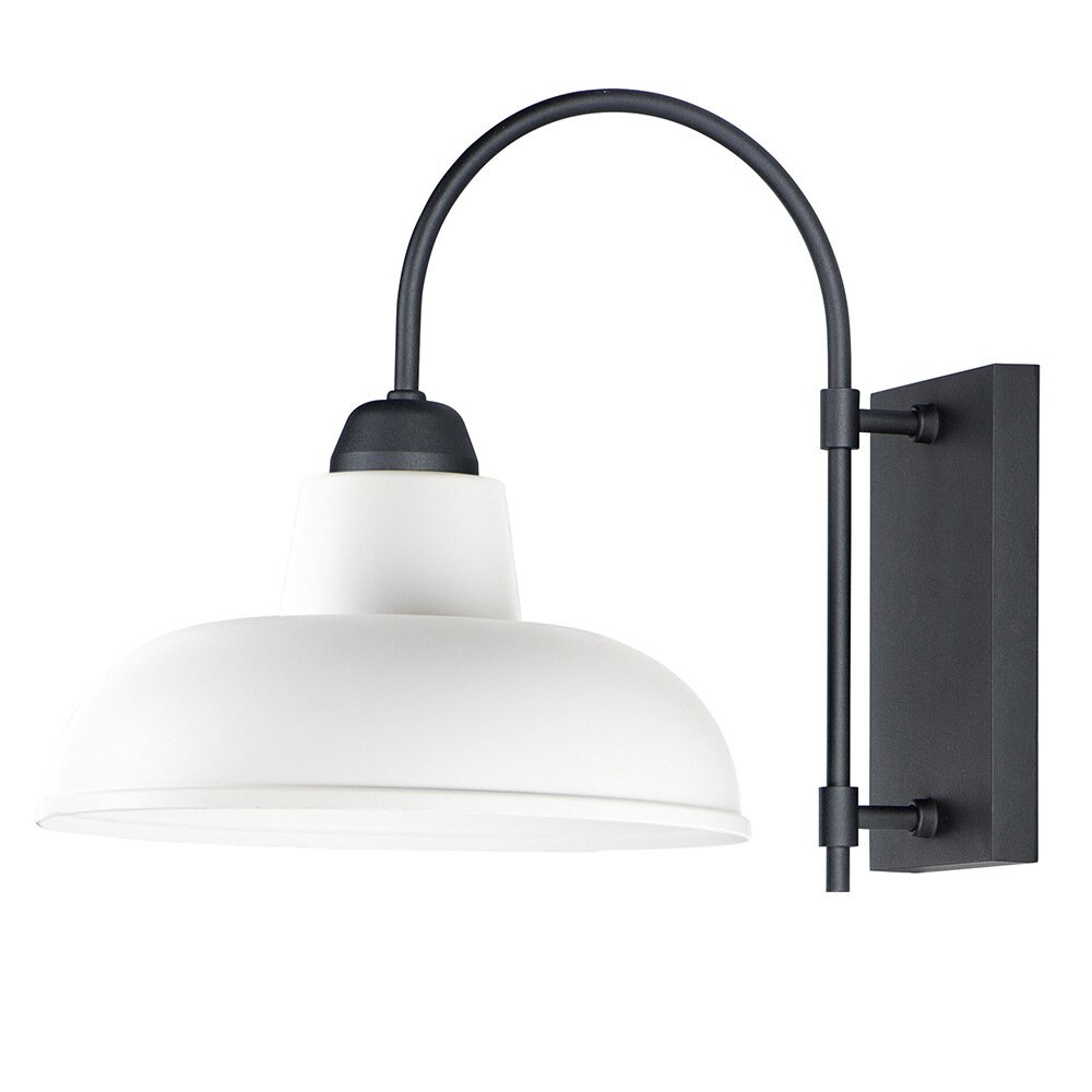 Maxim Lighting 1-Light Outdoor Wall Sconce in White & Black