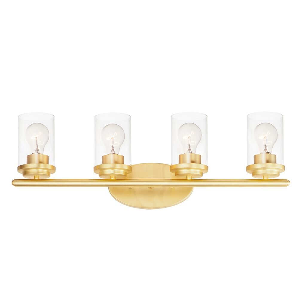 Maxim Lighting 4-Light Bath Vanity in Satin Brass