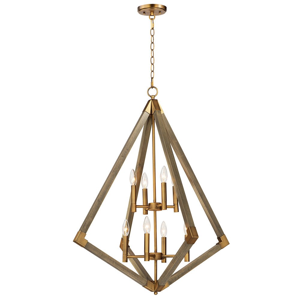 Maxim Lighting 8-Light Pendant in Antique Brass