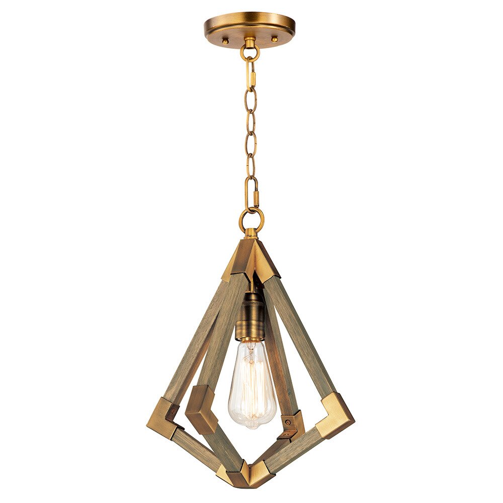 Maxim Lighting 1-Light Pendant in Antique Brass