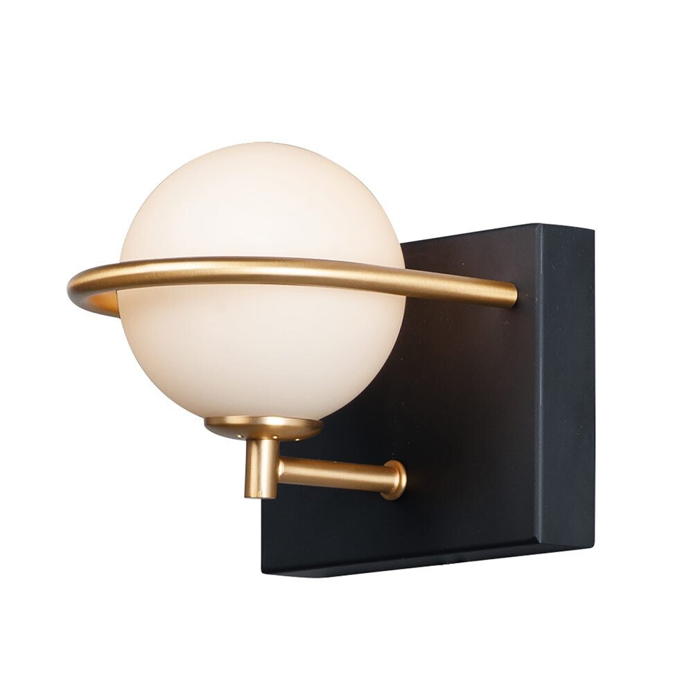 Maxim Lighting 1-Light LED Wall Sconce in Black And Gold