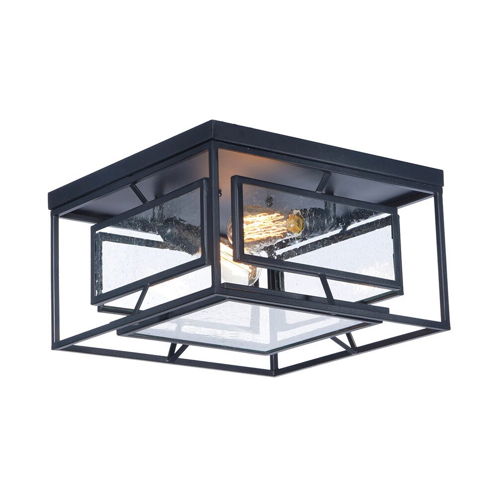 Maxim Lighting 2-Light Ceiling Lamp with Bulbs in Black