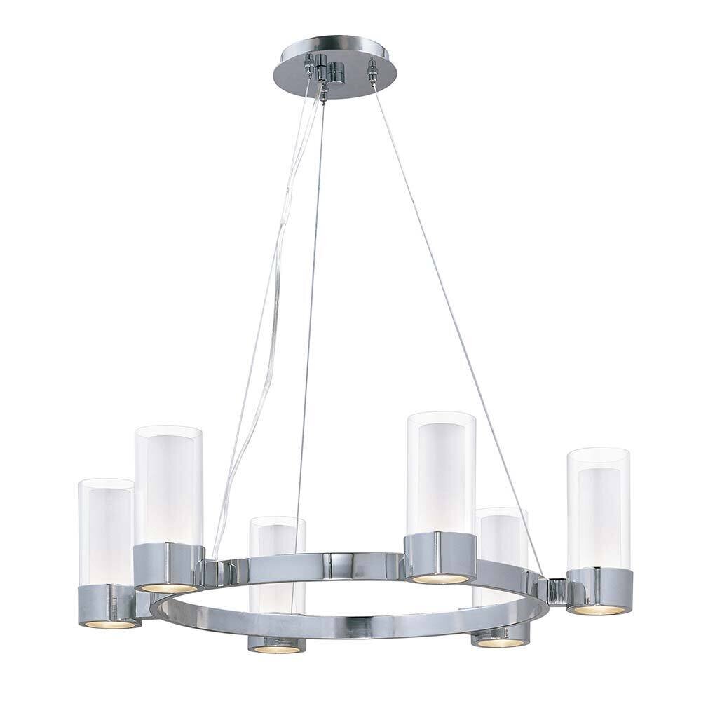 Maxim Lighting 6-Light Chandelier With LED Bulbs in Polished Chrome