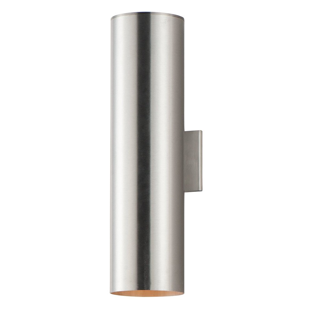 Maxim Lighting 2-Light 22" Outdoor Wall Sconce in Brushed Aluminum
