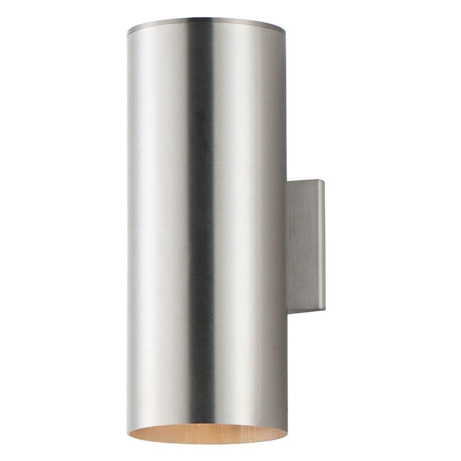 Maxim Lighting 2-Light 6"W x 15"H Outdoor Wall Sconce in Brushed Aluminum