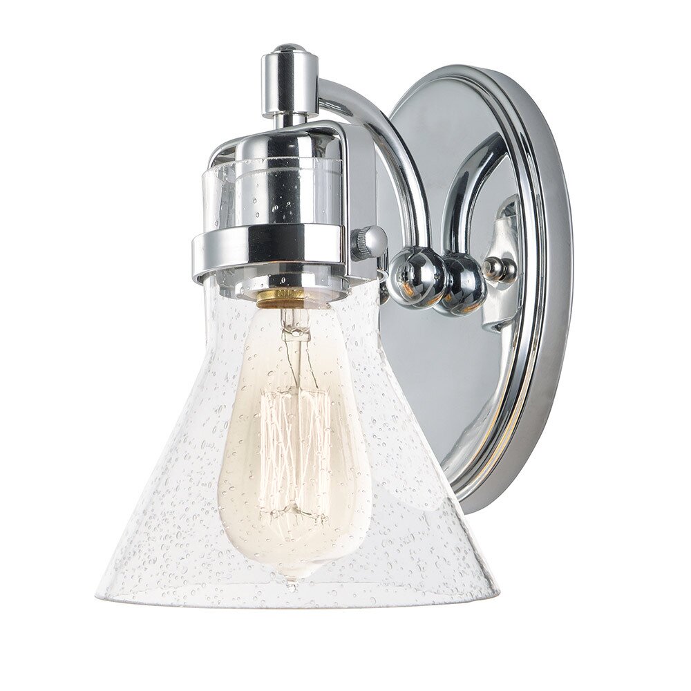Maxim Lighting 1-Light Wall Sconce With Bulb in Polished Chrome