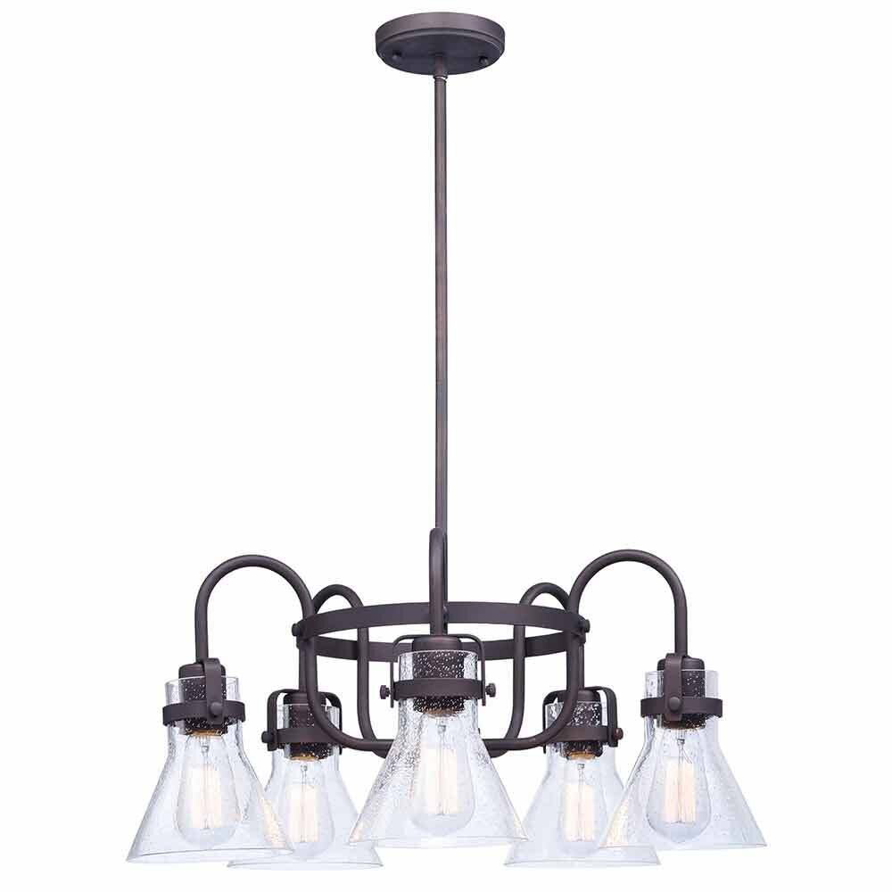 Maxim Lighting 5-Light Chandelier With Bulbs in Oil Rubbed Bronze